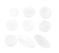 UPKOCH Botones de Saxofón de Concha Natural Blanco, 9 Piezas, Accesorios para Reparación Acabado Fino y Diseño Elegante, Ideales para Saxofones Alto y Tenor