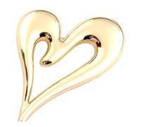 UPKOCH Broche de Corazón Dorado Elegante para Mujer Accesorio de Ligero y Duradero Pin para Sombreros y Ropa Regalo para San Valentín y Fiestas Diseño Versátil y Sofisticado