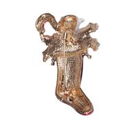 UPKOCH Broche de Navidad Forma de Gato Pequeño Aleación Esmalte Rojo Ligero y Duradero Accesorio Versátil para Ropa Bufandas y Mochilas en Fiestas Navideñas