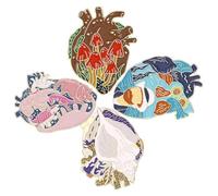 UPKOCH Broches de Esmalte Creativos de Corazón en Aleación Set 4 Piezas para Mochilas y Chaquetas Pins Decorativos Estéticos para Ropa y Bolsos Accesorios Originales para Mujer