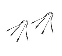 UPKOCH Cable De Guitarra Eléctrica De 3 Vías 2 Unidades Pedal De Efectos Adaptador De Fuente De Alimentación En Cadena Alta Conductividad Color Negro.