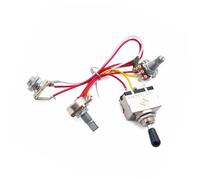 UPKOCH Cableado de Guitarra Precableado Grupo de Línea 1t1v Palanca 1 Potenciómetro de Volumen 1 Potenciómetro de Tono Construcción de Metal de 500 K Kit Completo Silencioso