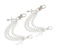 UPKOCH Cadenas para Zapatos Multicapa Colgante de Estrella de Aleación, Accesorios Decorativos Unisex para Zapatos Deportivos y Casuales, Estilo Industrial, Livianas y Versátiles