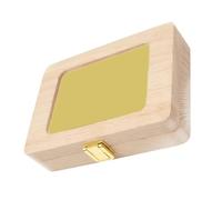 UPKOCH Caja De Almacenamiento De Dientes De Leche y Cabello De Madera Para Bebés y Stickers Japoneses Cajita Souvenir Personalizada