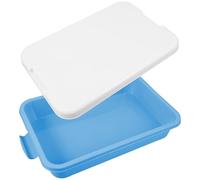 UPKOCH Caja de Arena Portátil con Tapa para Niños Bandeja de Arena de Plástico Arenero Vacío Resistente para Actividades al Aire Libre Almacenamiento de Juguetes 1
