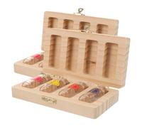 UPKOCH Caja De Madera Para Recuerdos Para Cabello Fetal y Dientes De Leche Organizador De Recuerdos Primer Corte De Pelo y Cordón Umbilical