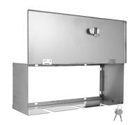 UPKOCH Caja de Protección para Enchufes de Exterior Acero Inoxidable Tipo | Antirrobo, para Tomas y Interruptores de Pared, Uso Residencial Seguro, Acabado Plata