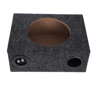 UPKOCH Caja de Subwoofer para Automóvil de 10 Pulgadas, Diseño Ultrafino y Compacto, Carcasa de Madera Resistente, Caja para Altavoz de Bajos Acabado Tapizado, Adecuado para Mejora