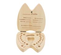 UPKOCH Cajita Dientes De Leche Para Niño Niña Almacenamiento Personalizado Etiquetas Recuerdo Familiar Primeros Dientes Para Ratón Pérez