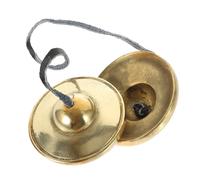 UPKOCH Campana De Cobre Tibetana Platillo De Dedo Para Meditación Yoga Instrumento De Percusión Manual Campanas De Calidad Platillos De Mano Para Adultos