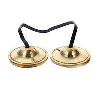 UPKOCH Campana de Platillo para Meditación Campana de Platillo para Yoga Instrumento de Percusión Religiosa de Latón para Rituales Budistas Meditación y Yoga Casa o Templo