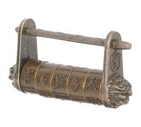 UPKOCH Candado y Estilo Clásico de Aleación de Zinc de Combinación Retro Forma Única para Maleta y Coleccionables