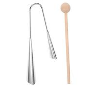 UPKOCH Cencerro De Dos Tonos Cencerro Infantil De Metal Instrumento De Percusión Para Animar Juguete Musical Para Fiestas