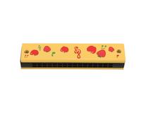 UPKOCH Children Wooden Harmonica Portable Musical Instrument with Cute Fruit Pattern for Beginners