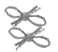 UPKOCH Clip de Lazo Gemas para Zapatos Clips Decorativos para Zapatos de Tacón Joyería para Cristales para Bodas y Banquetes de Graduación