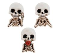 UPKOCH Clip Difusor de Coche con Forma de Calavera Sonriente 3 Unidades para Rejillas de Ventilación Ambientador de Fragancia Continuo Accesorio Decorativo para Aire Acondicionado