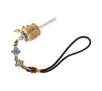 UPKOCH Colgante Colgando para Coche Estilo Tibetano con Rueda de Oración de Seis Palabras Adorno Espejo Retrovisor Duradero y Fácil de Limpiar Decoración Feng Shui Tradicional para