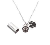 UPKOCH Colgante Urna para Cenizas de Mascotas Acero Inoxidable Joyería para Perros Collar con Recipiente de Hueso Diseño Elegante y Cómodo para Recordar Tu Mascota Querida