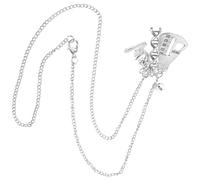 UPKOCH Collar Colgante de Cadena Cuello Molécula Química Collar de Metal para Profesor de Ciencias para Estudiantes Joyería Científica para Eventos y Fiestas Diseño Liviano y Delicado