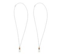 UPKOCH Collar Colgante Religioso 2 Mini Botellas de Vidrio y Semillas de Mostaza, Joyería Inspiradora para Mujer, Accesorio Espiritual Ligero y Artesanal, Obsequio Simbólico de Fe