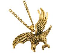 UPKOCH Collar de Águila Dorado Que Simboliza Fuerza y Triunfo para Hombre Cadena de Aleación Diseño Vintage y Delicado Adecuado para Graduación y Día Independencia