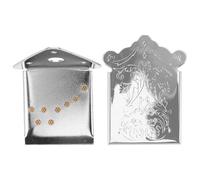 UPKOCH Cordal de mandolina de metal cromado para 8 cuerdas. Accesorio de puente. Herrajes de repuesto para jam sessions, fiestas y reuniones familiares.