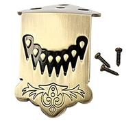 UPKOCH Cordal de Mandolina de Metal Cuerdas Patrón de Plumas de Bronce Accesorios de Mandolina para Reemplazo o Reparación de Instrumentos Musicales