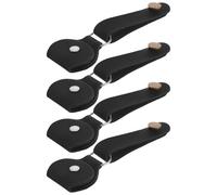 UPKOCH Correa de Clavijero para Guitarra Acústica y Eléctrica Negra Adaptador Antideslizante con Estuche para Púas Set de 4 Piezas de Accesorios para Músicos