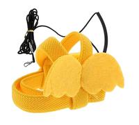 UPKOCH Correa para Pájaros para Entrenamiento Al Aire Libre, Arnés De Nailon Resistente Al Desgaste, Tamaño Amarillo para Loros Pequeños y Medianos, Accesorio Reutilizable para Aves Domésticas