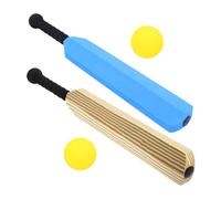 UPKOCH Cricket para de Plástico Resistente Set Portátil de Azul y Diseño Madera para Actividades y Desarrollo de Coordinación Mano-