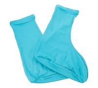 UPKOCH Cubrezapatos a Prueba de Arena para Exteriores, Polainas Elásticas de Tubo Alto Azul Talla L, Resistentes al Desgaste para Senderismo, Running y Protección en Playa, 1 Par