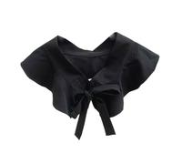 UPKOCH Cuello Falso Decorativo Tipo Falbala Negro Tejido de Punto y Cómodo Accesorio Multifuncional para Blusas y Camisas Adecuado para Personalizar Ropa Estilo