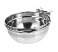 UPKOCH Cuenco Colgante para Perros y Jaulas, Comedero De Agua Extraíble De Acero Inoxidable, 20x10 Cm, Uso Jaulas, para Mascotas Pequeñas y Medianas