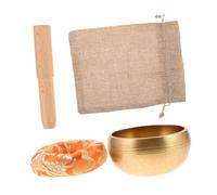 UPKOCH Cuencos de Nepal de Cuencos Cantores para Meditación de Yoga Incluye Esterilla y Mazo de Madera Tibetano para Templos y Mejora del Sueño