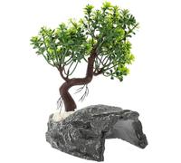 UPKOCH Cueva Escondite para Reptiles de Resina Natural Refugio Seguro para Tortugas y Decoración para Terrario de Reptiles Pequeños Ambiente Natural para Terrarios de Tortugas y