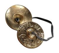 UPKOCH Cymbal Bell Para y Yoga Instrumento De Percusión Campana Ritual Diseño De Auspiciosos Para Clases De Relajación y Ceremonias Espirituales