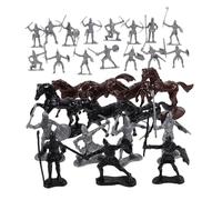 UPKOCH de Caballos Caballeros 52 Miniaturas de Soldados para Niños Decoración de Mesa de Arena Juguete de Guerra Juego de rol