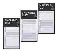 UPKOCH de Notas Magnético para Nevera Papel Negro Resistente que No Mancha 3 Libros Adecuado para Planificación Semanal y Lista de