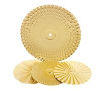 UPKOCH Decoración Colgante De Pared Metálica Redonda Dorada 4 Piezas Para Interiores Sala y Oficina Diseño Geométrico De Hierro Estilo Sunburst