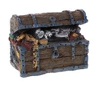 UPKOCH Decoración de la Caja del Artificial escafandra autónoma Tema Adorno de Peces Agua Cofre del del Tanque de Peces decoración para pecera Resina Grey