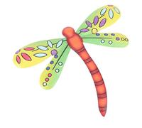 UPKOCH Decoración de la pared de hierro muro ornamento del jardín de la libélula estético colgante adornos de pared de jardín al aire libre exterior decoración de libélula mural Verde