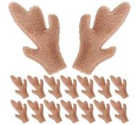 UPKOCH Diadema Cuerno de Dragón Peluche 25 Piezas Accesorios para Cabello DIY Felpa Segura Decoración Bricolaje Mujer Elegante Estilo Creativo Tamaño Único Color Café Claro para Fiesta y Cosplay