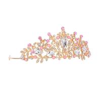 UPKOCH Diadema de Princesa para Niñas Adorno de Fiesta de Cumpleaños Cristales de Imitación Accesorios el Cabello para Niñas para Actuaciones en Escenario