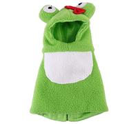 UPKOCH Disfraz de Loro para Mascotas, Sudadera de Vellón Polar Cálida y Suave, Talla M Verde, Ropa Cómoda para Pájaros en Fiestas, Cosplay y Días Fríos