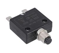 UPKOCH Disyuntor Térmico de Botón Pulsador 25A para Automóvil y Barco Protector contra Sobrecarga Reinicio Manual Interruptor de Protección Térmica para Motor 125-250v AC/DC