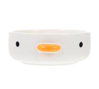 UPKOCH Divertidos y lindos platos de pollito, mini plato de postre hecho a mano, plato de cerámica de seguridad de pato, plato de salsa de hámster, cuenco de comida para pájaros.