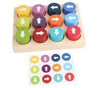 UPKOCH Educativo de Flechas de Madera para Desarrollo Juguetes Interactivos para Aprendizaje y Cognición de Colores Seguro para y Escuela