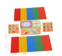 UPKOCH Educativo de Matemáticas para Palos de Madera Bloques Alfabeto Bloques Geométricos Numéricos y Tabla de Fórmulas Juego Didáctico para Preescolar y Aprendizaje Casa