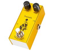 UPKOCH Efectos De Guitarra Pelusa Trémolo De Pedal De Guitarra Sintonizador Simulador Trémolo De Mini Pedal Volumen Efecto De Pedal Para Guitarra Electrica Amplificador Yellow Aleación