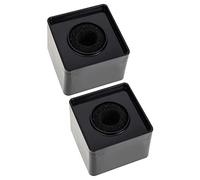 UPKOCH Estación De Micrófono Logotipo Abs Resistente a Impactos para Periodistas Profesionales, Diseño Cuadrado Compacto, Color Negro, Apta para Entrevistas Al Aire Libre y Eventos